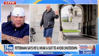 Fox News Brought On A Tatted-Up, Casually Dressed, Retired Pro Wrestler, Tyrus, To Trash Fetterman’s ‘Bad Breakup’ Hoodie