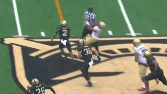 A Referee Prevented A Boston College First Down With An Accidental Tackle