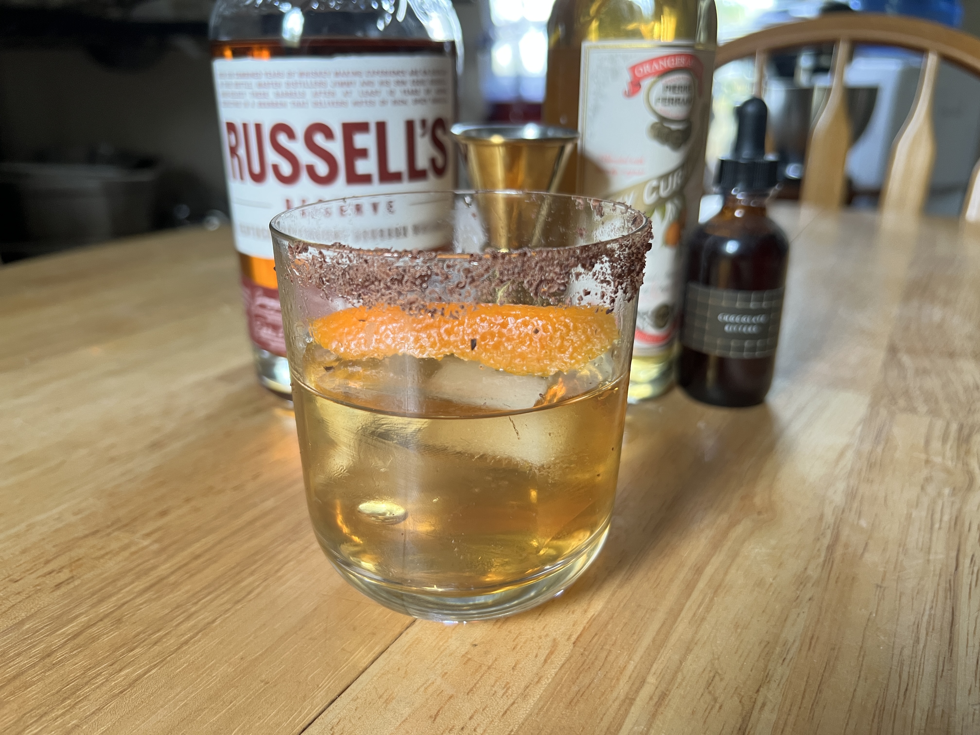 Chocolate Orange Bourbon Old Fashioned