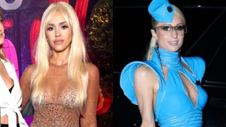 Jessica Alba And Paris Hilton Paid Halloween Tribute To Britney Spears With Two Looks From The ‘Toxic’ Video