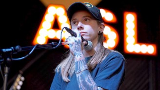 Julien Baker Looks So Radically Different Dressed As Ariana Grande (Alongside Lucy Dacus As Pete Davidson) And Fans Can’t Believe It