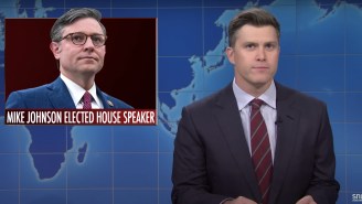 ‘SNL’ Weekend Update’s Colin Jost Seems Pretty Sure New GOP House Speaker Mike Johnson Is AI: ‘No Way’ He’s A ‘Real Person’