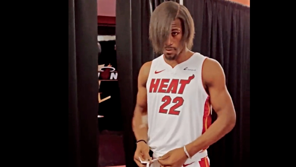 Jimmy Butler debuted a new look for Media Day — and his emo makeover i, Jimmy Butler