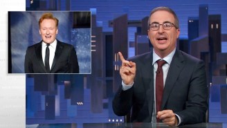Like A Dog With A Squirrel, John Oliver Couldn’t Stop Being Distracted By Conan O’Brien On ‘Last Week Tonight’