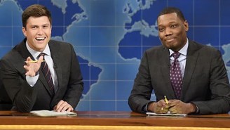 Michael Che Got The Best Of Colin Jost Again By Tricking Him Into Making A Joke About Wife Scarlett Johansson