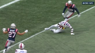 Stefon Diggs Scored Because The Patriots Didn’t Touch Him After He Was On The Ground