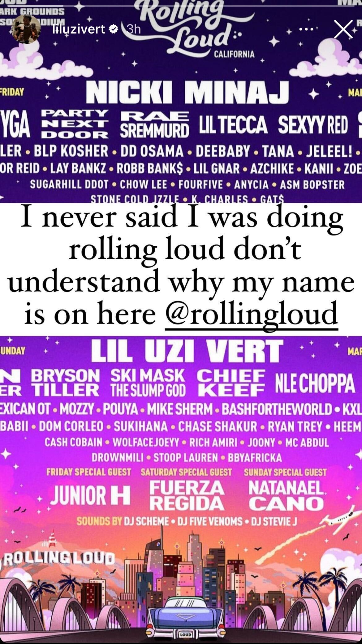 Is Lil Uzi Vert Performing At Rolling Loud California 2024?