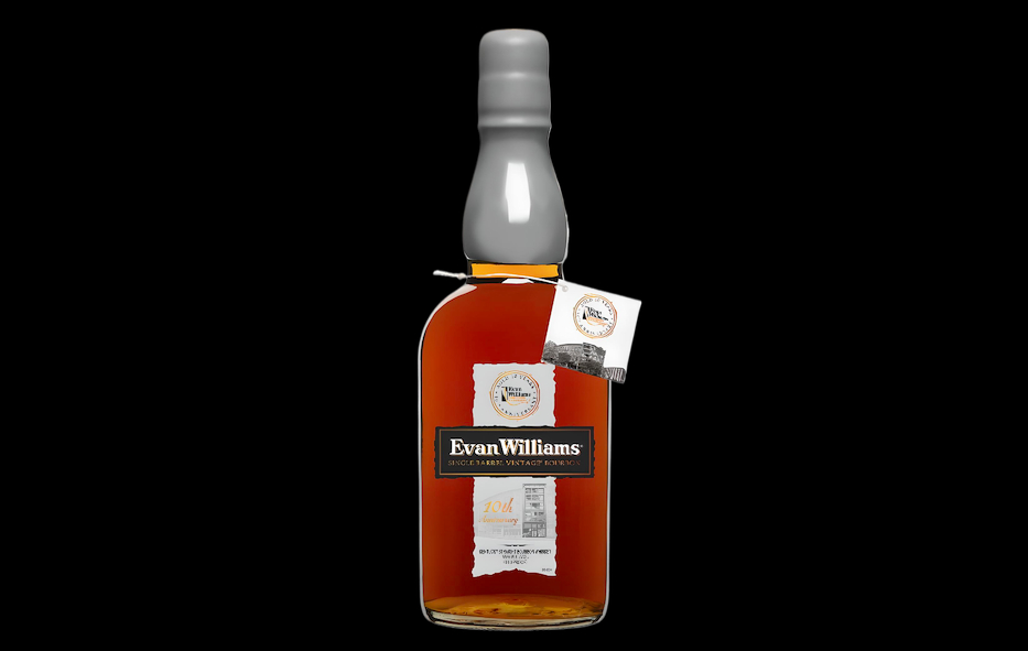 Evan Williams Single Barrel Vintage Kentucky Straight Bourbon Whiskey 10-Year Commemorative Release