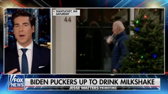 Jesse Watters Slammed Biden For Using A Straw To Drink A Milkshake (Seriously) But Somehow Forgot That Trump Drinks From Straws Because He’s Terrified Of Germs