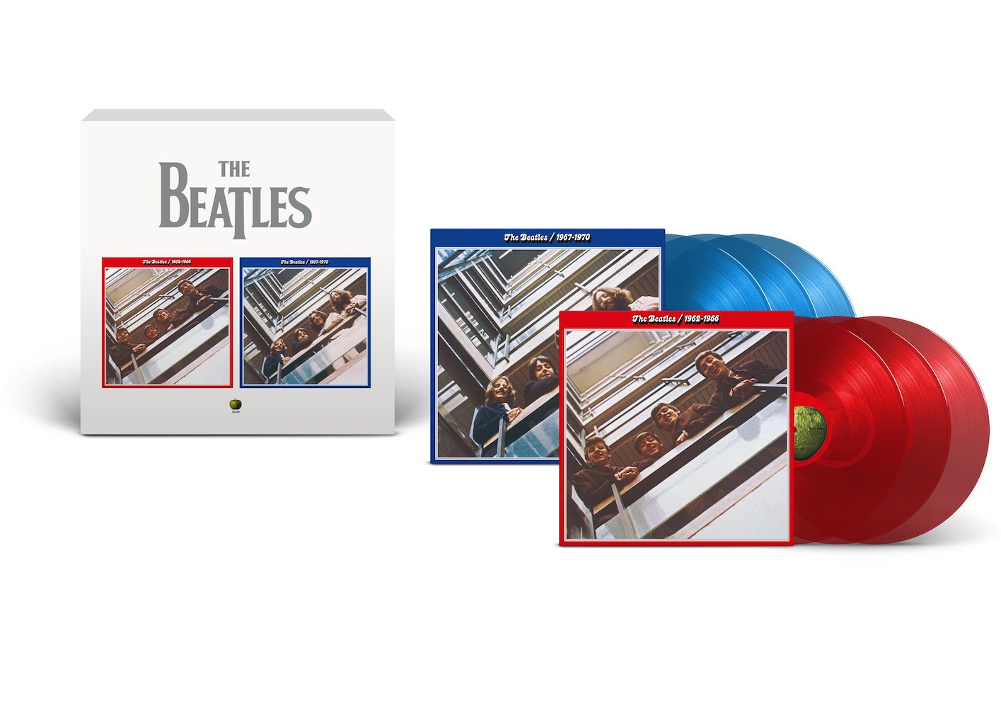 The Beatles’ 1962-1966 (‘The Red Album’) and 1967-1970 (‘The Blue Album’)