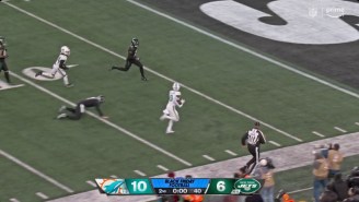 Tim Boyle Managed To Throw A Pick-Six On A Hail Mary To End The First Half