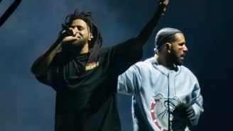 Drake And J. Cole’s Bromance Inspired A Fan’s Hilarious ‘Step Brothers’ T-Shirt At The ‘It’s All A Blur Tour — Big As The What?’