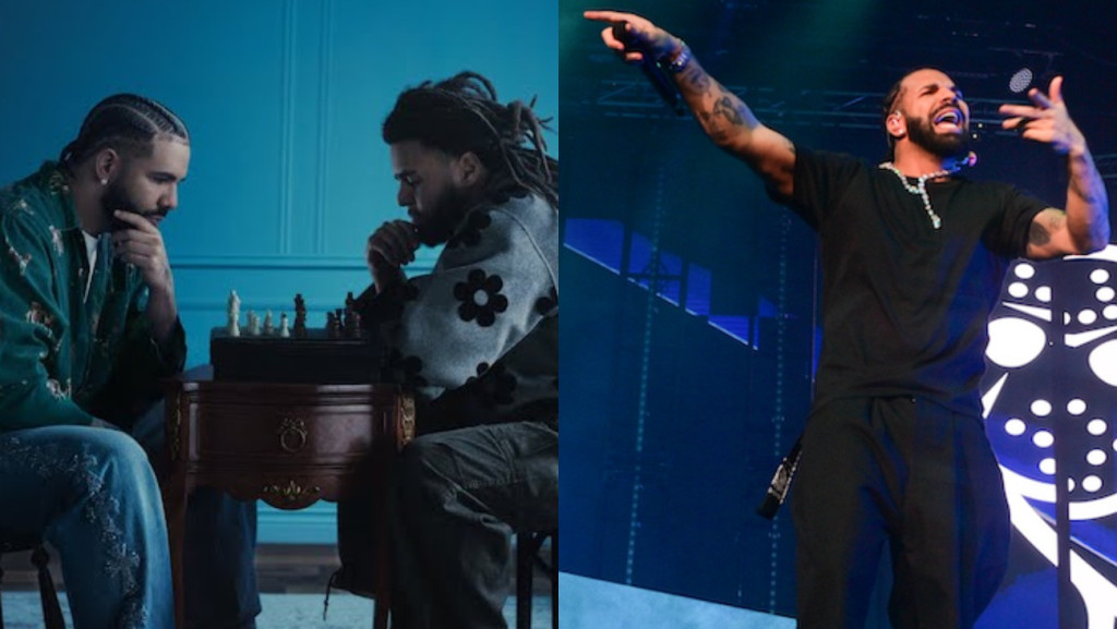 Drake & J. Cole recreated Messi & Ronaldo chess match photo for their FPS  music video.