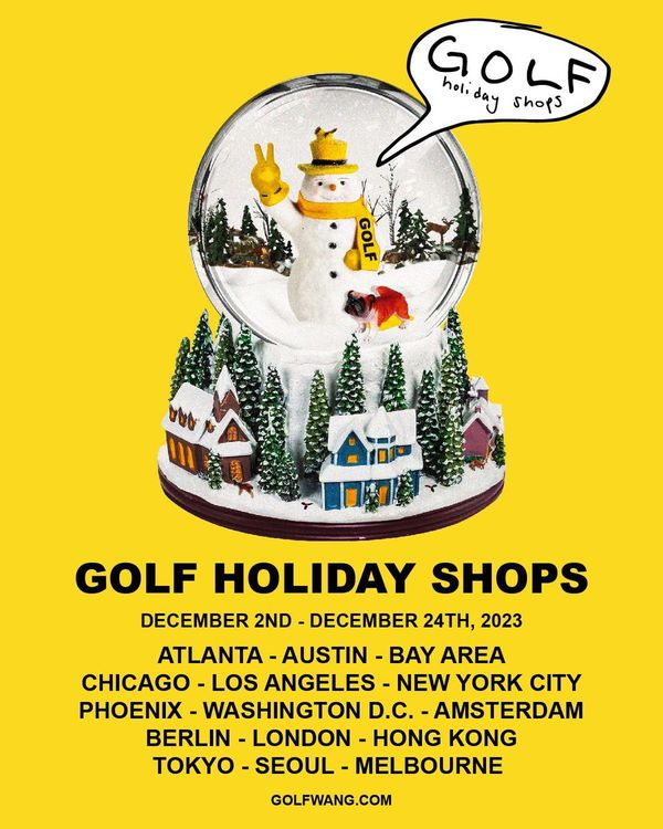 golf wang holiday collection flyer