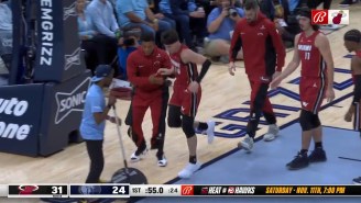 Tyler Herro Left Heat-Grizzlies With An Ankle Injury After Stepping On Jaren Jackson Jr.’s Foot
