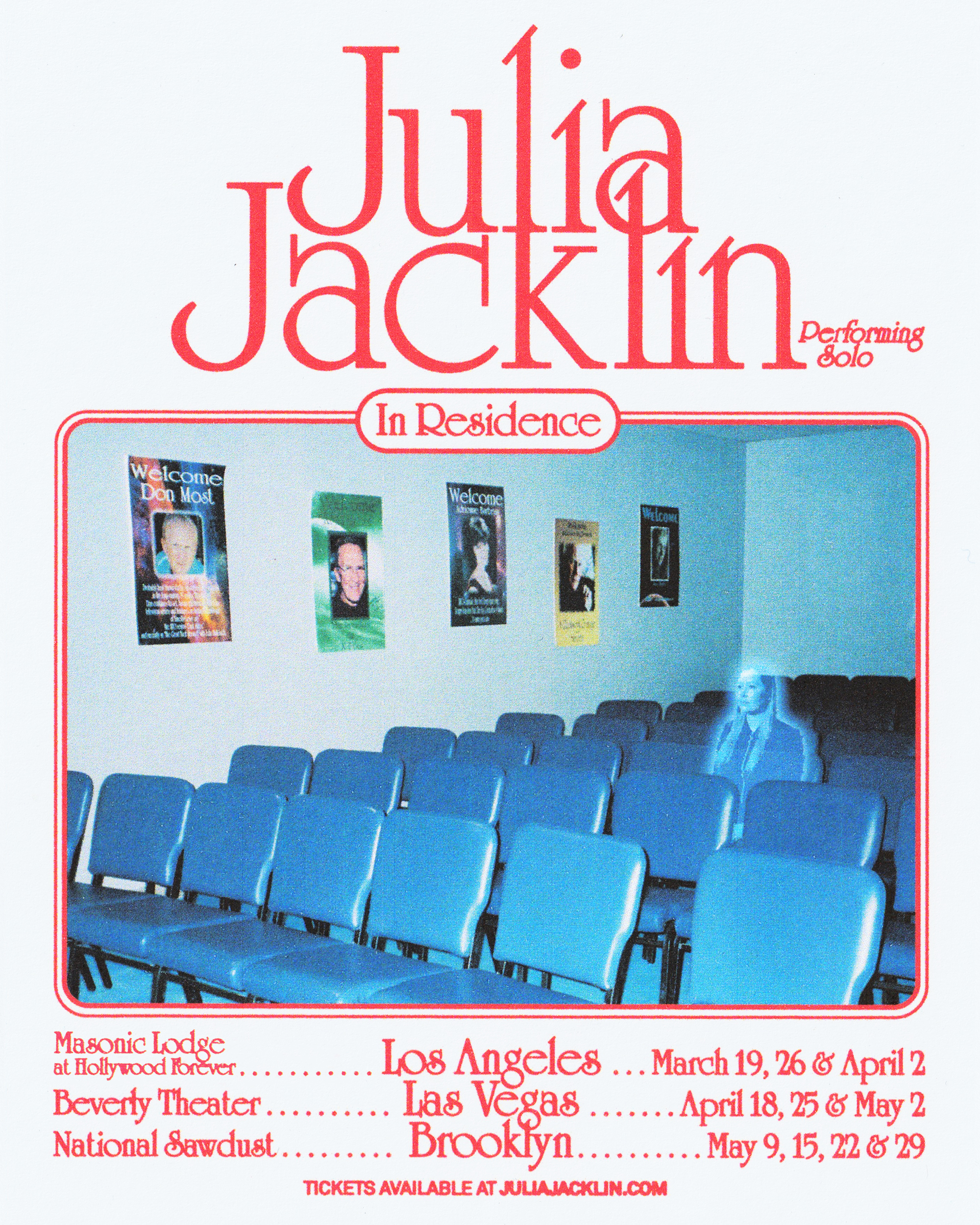 Julia Jacklin 2024 Residencies Poster
