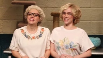 Kate McKinnon & Billie Eilish Channeled Their Inner Cat Ladies For The Hilarious ‘SNL’ Sketch ‘Whiskers R We’