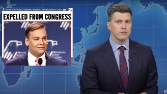 ‘SNL’ Weekend Update Kicked Expelled George Santos On His Way Out And Dragged Elon Musk And Melania Trump