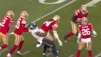 DK Metcalf Got Ejected From Niners-Seahawks For A German Suplex On Fred Warner That Led To A Scuffle