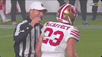 Christian McCaffrey Flopped So Badly The Ref Laughed At Him