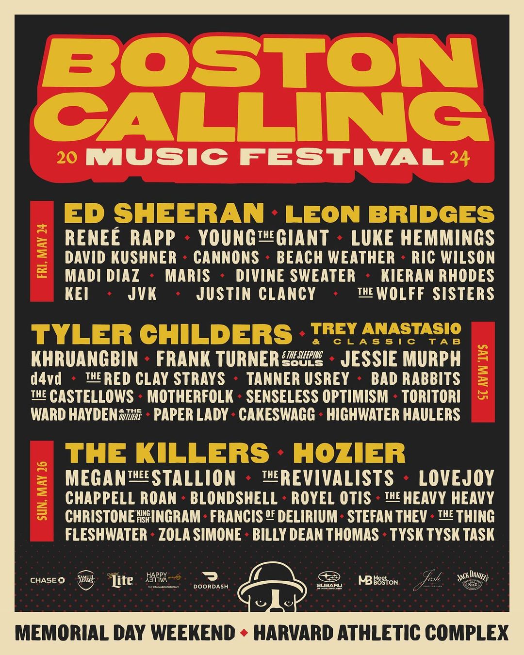 Boston Calling Music Festival 2024 flyer
