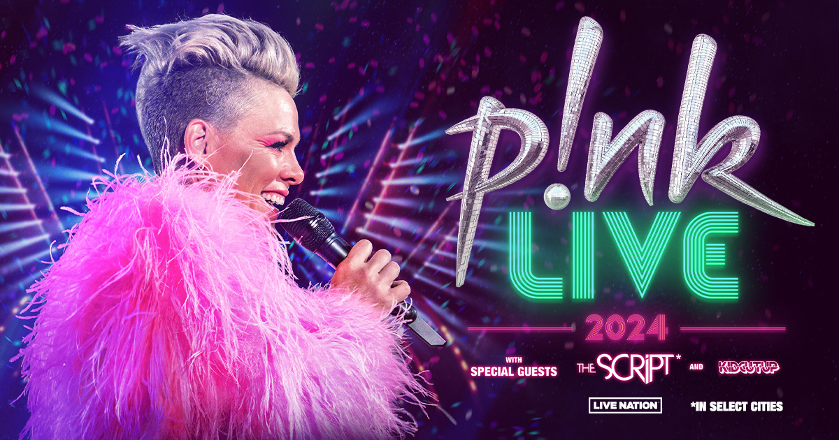 Pink Live 2024 Tour flyer