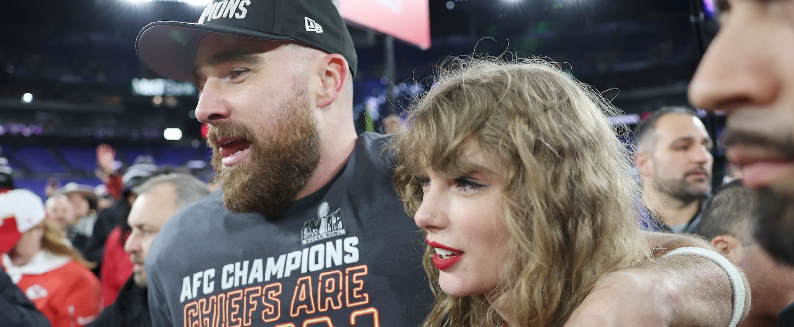 Travis Kelce Taylor Swift AFC Championship Game 2024