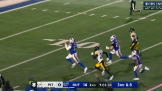 Josh Allen Broke Loose For The Second Longest QB Touchdown Run In NFL Playoff History