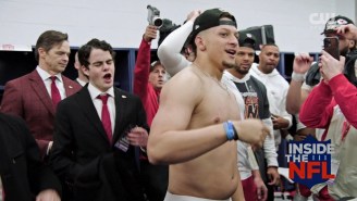 Patrick Mahomes Laughed At The Dad Bod Jokes From Video Of Him In The Chiefs Locker Room