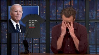 Seth Meyers Is So Disappointed In Joe Biden’s New Slogan To Defeat Donald Trump