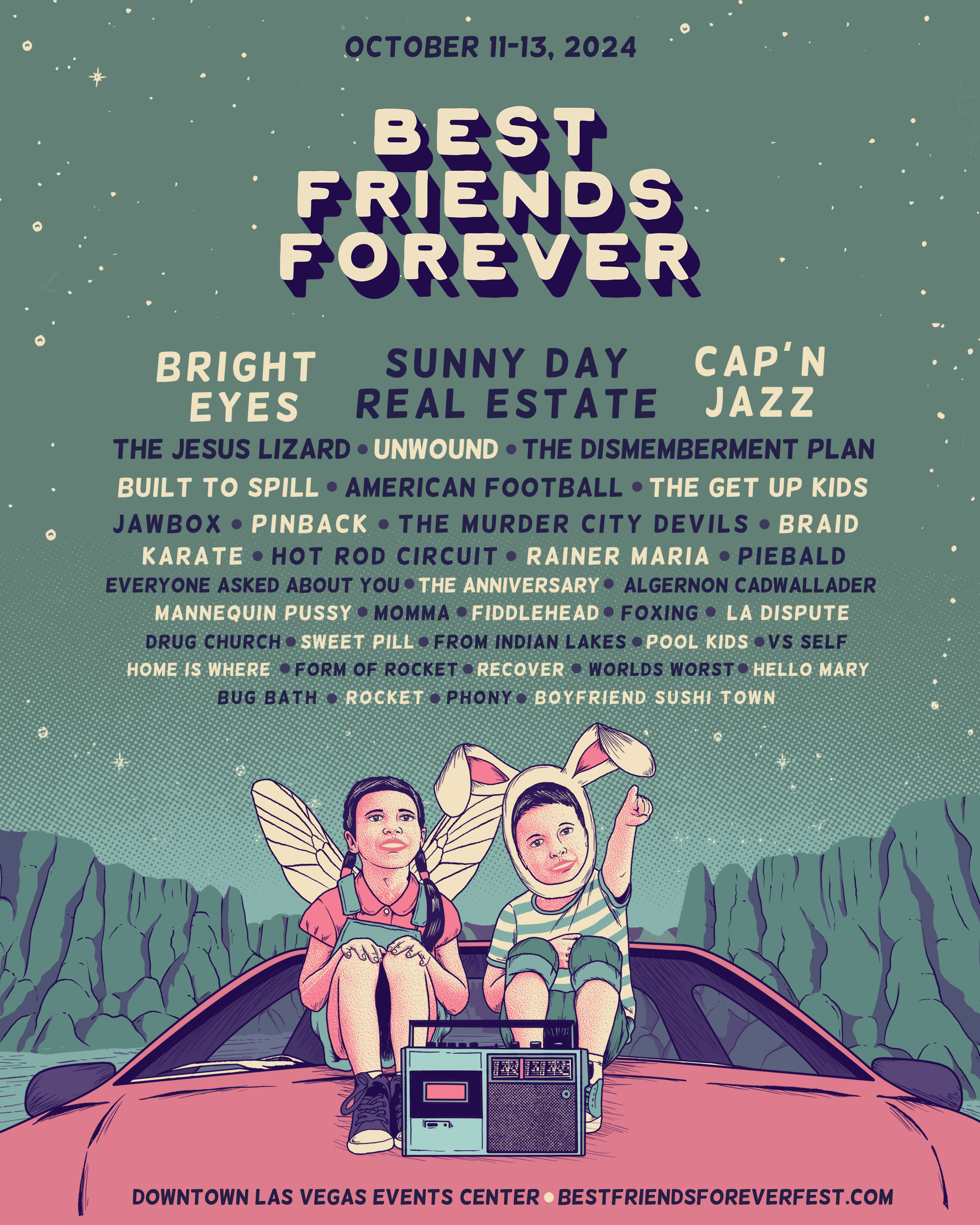 Best Friends Forever 2024 Lineup Poster