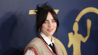 Billie Eilish Ever-So Graciously Obliged Superfan Melissa McCarthy’s Request To Sign Her Face At The 2024 SAG Awards