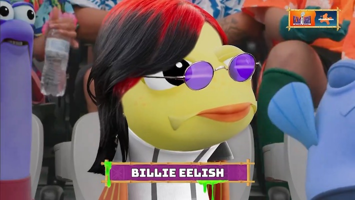 Billie Eelish, Doja Cat On Nickelodeon's Super Bowl LVIII #DojaCat