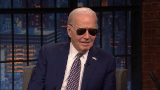 Joe Biden, Sunglasses And All, Addressed The Taylor Swift Conspiracy Theory On ‘Seth Meyers’ And Had Some Fun With It