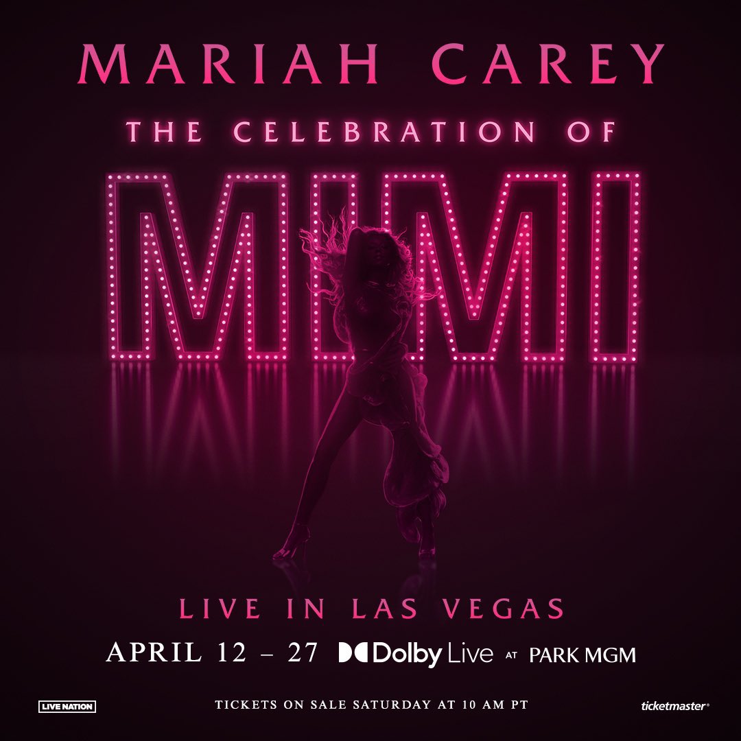 Mariah Carey's The Celebration Of Mimi Las Vegas Residency Poster
