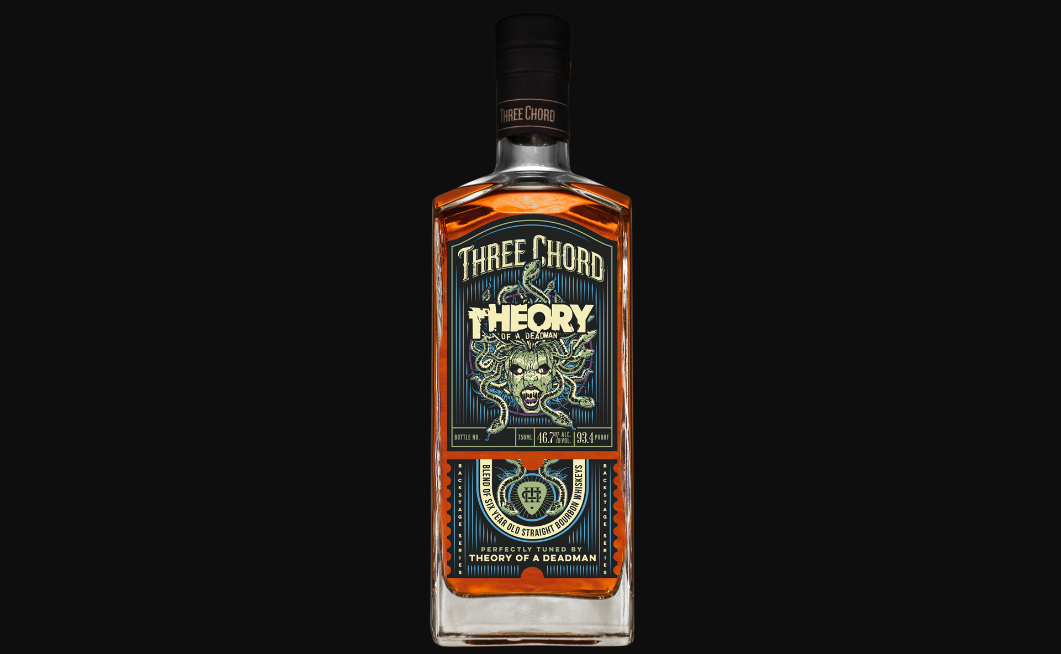 Three Chord "Theory of a Deadman" A Blend of Six-Year-Old Straight Bourbon