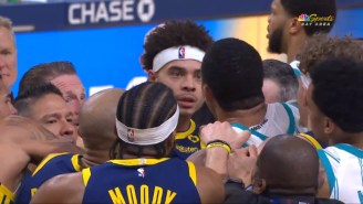 The Warriors And Hornets Got In A Scuffle With 12 Seconds Left In The Game