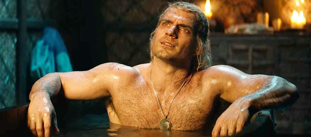 Henry Cavill Shirtless Bathtub The Witcher