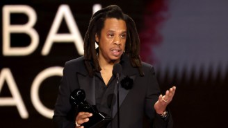 Jay-Z Was Seen Drinking Out Of His Grammy After His Speech Criticizing The Awards Show