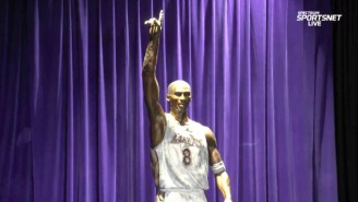 Vanessa Bryant Unveiled The First Of Three Kobe Bryant Statues Outside Of The Lakers’ Arena