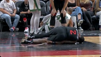 Terry Rozier Left Heat-Celtics With A Knee Injury After An Awkward Landing