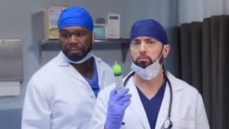 Dr. Dre, Snoop Dogg, Eminem, And 50 Cent Collaborate… To Mock Jimmy Kimmel’s Genitals In A Comedy Sketch