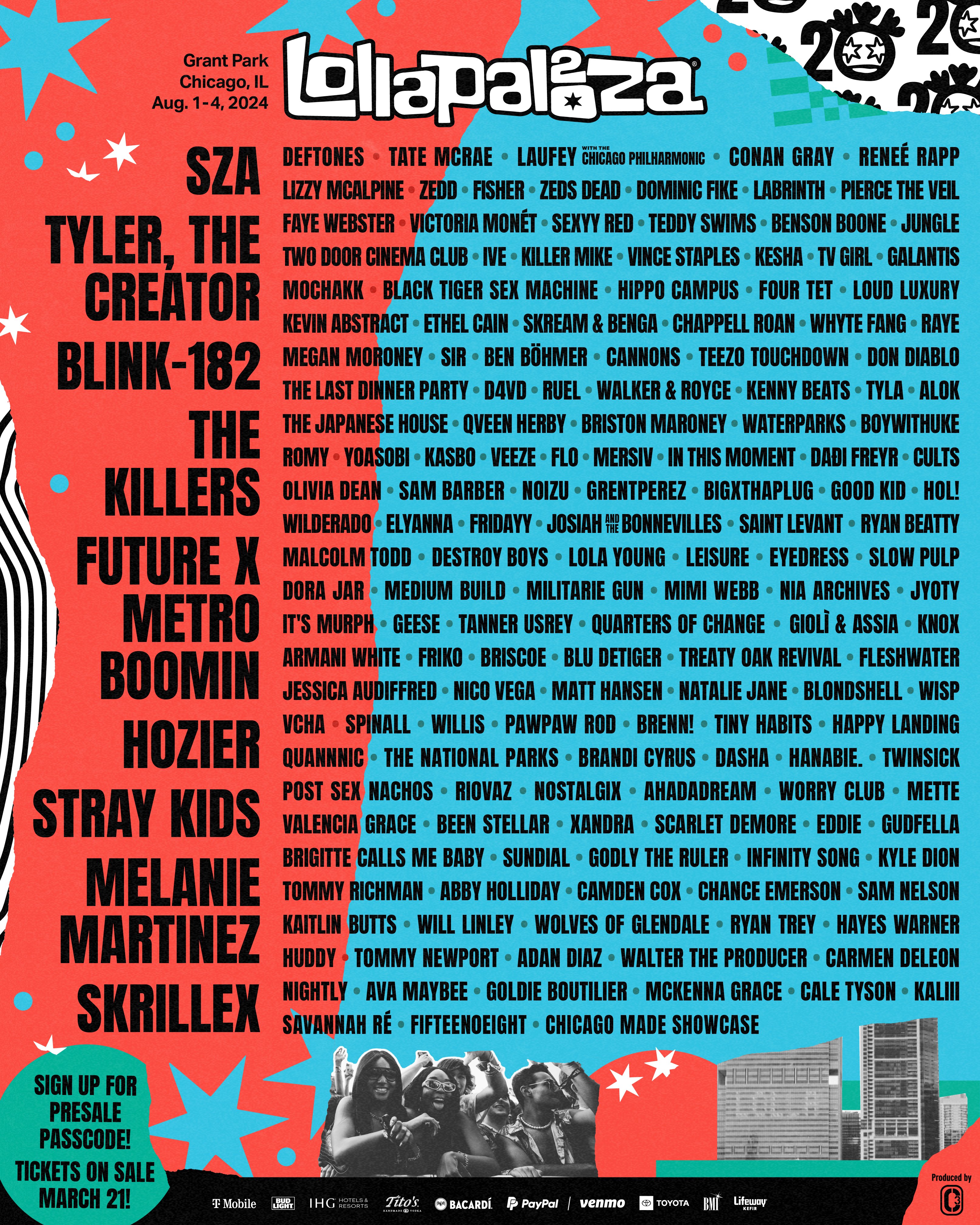Lollapalooza 2024 poster