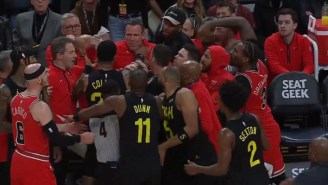 John Collins And A Bulls Assistant Were Given Technical Fouls For Some Pushing And Shoving During A Scrum