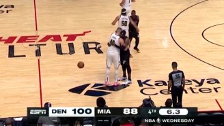 Nikola Jokic Ended Nuggets-Heat With A Turnover Because He Put The Ball Down To Hug Bam Adebayo And Bam Picked It Up