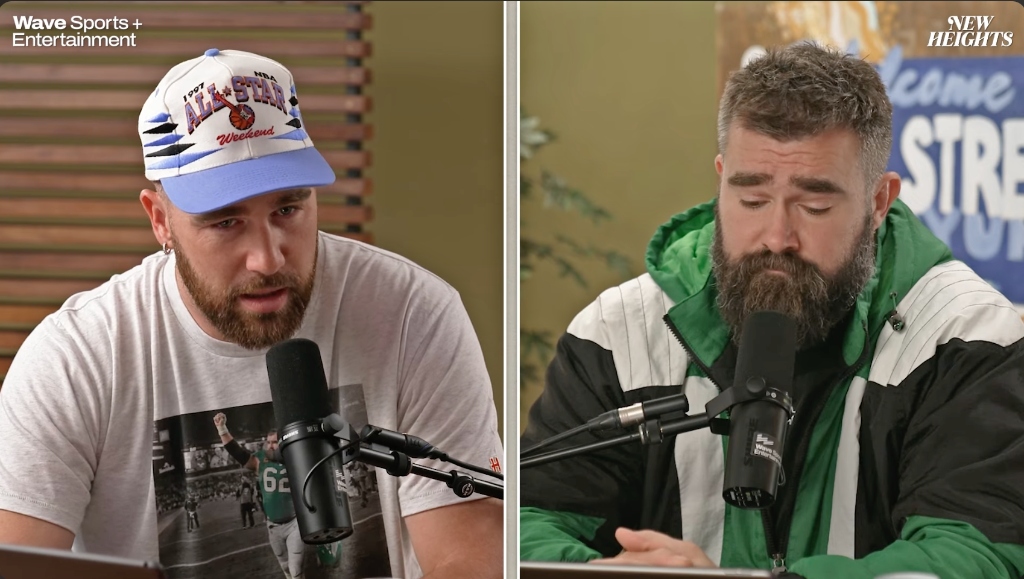 Travis, Jason Kelce Joined By Boyz II Men For Christmas Song