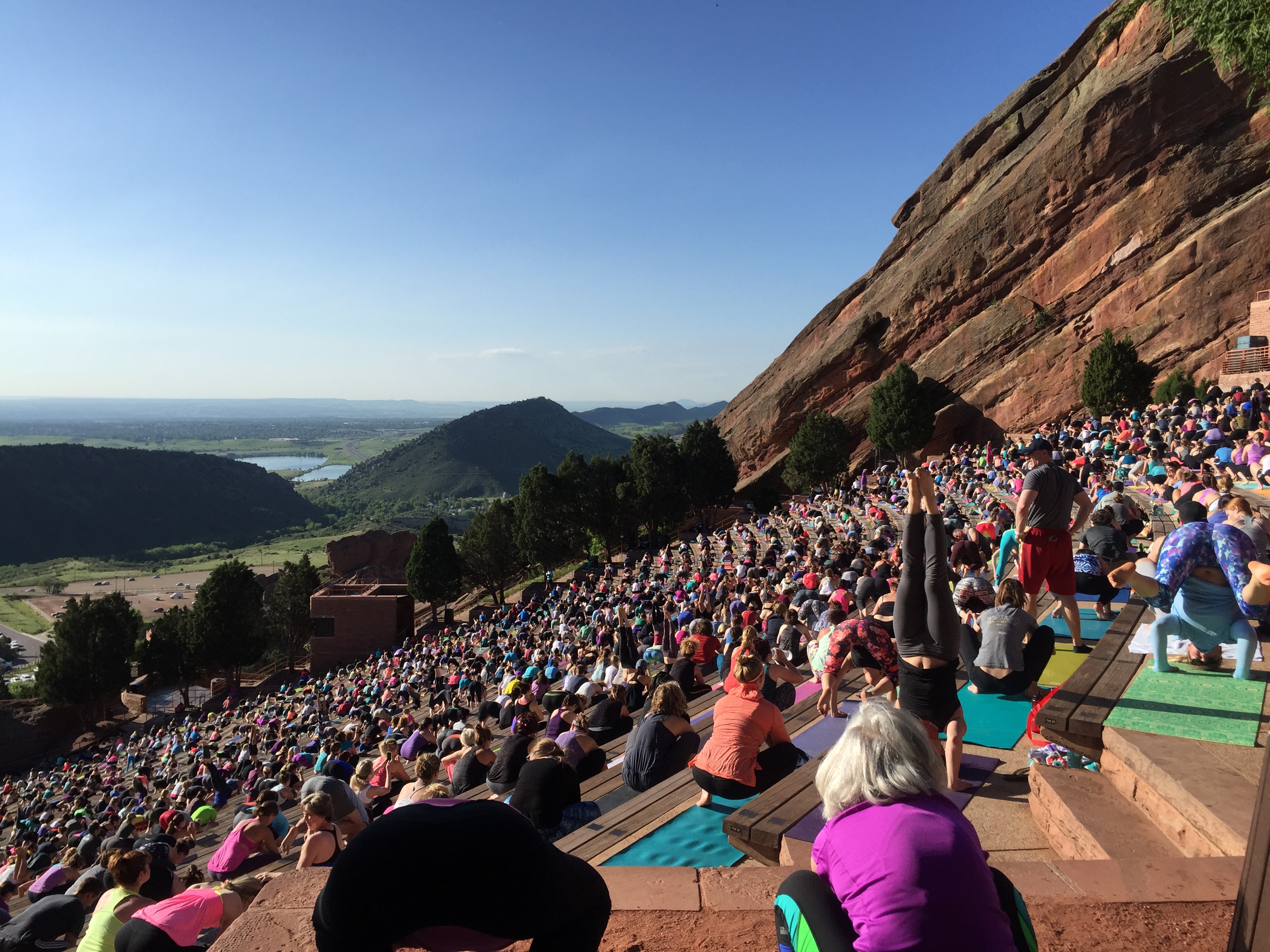 Yoga on the rocks