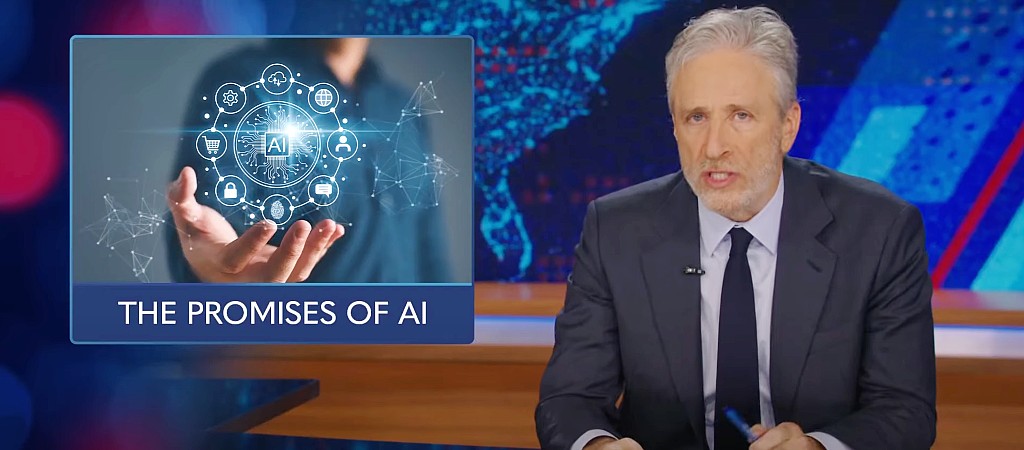 Jon Stewart Daily Show AI