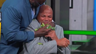 ‘Inside The NBA’ Dumped Kale On Chuck’s Head And Shaq Tried To Make Him Eat It