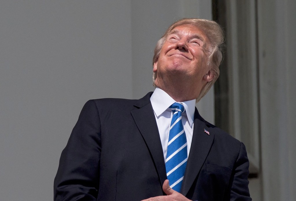 Remember When Trump Stared At The Sun During Solar Eclipse?